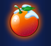 Символ игрового автомата Santa's Fruits Апельсин