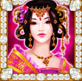 Символ игрового автомата Asian Attraction Гейша в розовом