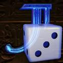 Символ игрового автомата Book Of Ra Dice Синий туз